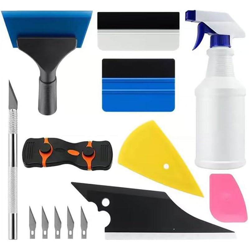 Serplex 14PCS Car Window Tint Application Tool Kit, Car Tint Film for Window Car Paint Protective Film Application Tool Kit Auto Vinyl Wrap Installation Kit for Car, Squeegee Tool Utility Cutter Set for Vinyl Serplex 14PCS Car Window Tint Application Tool Kit, Car Tint Film for Window Car Paint Protective Film Application Tool Kit Auto Vinyl Wrap Installation Kit for Car, Squeegee Tool Utility Cutter Set for Vinyl